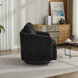 31.5"W  Comfy Round Swivel Accent Chair-3