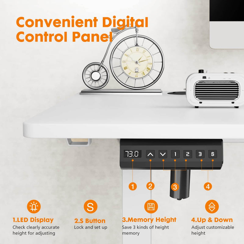 Electric Height Adjustable Standing Desk-3