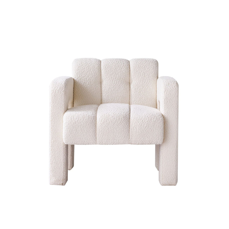 31.10" Wide Boucle Upholstered Accent Chair-4
